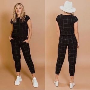 Albion Windowpane Jumpsuit
